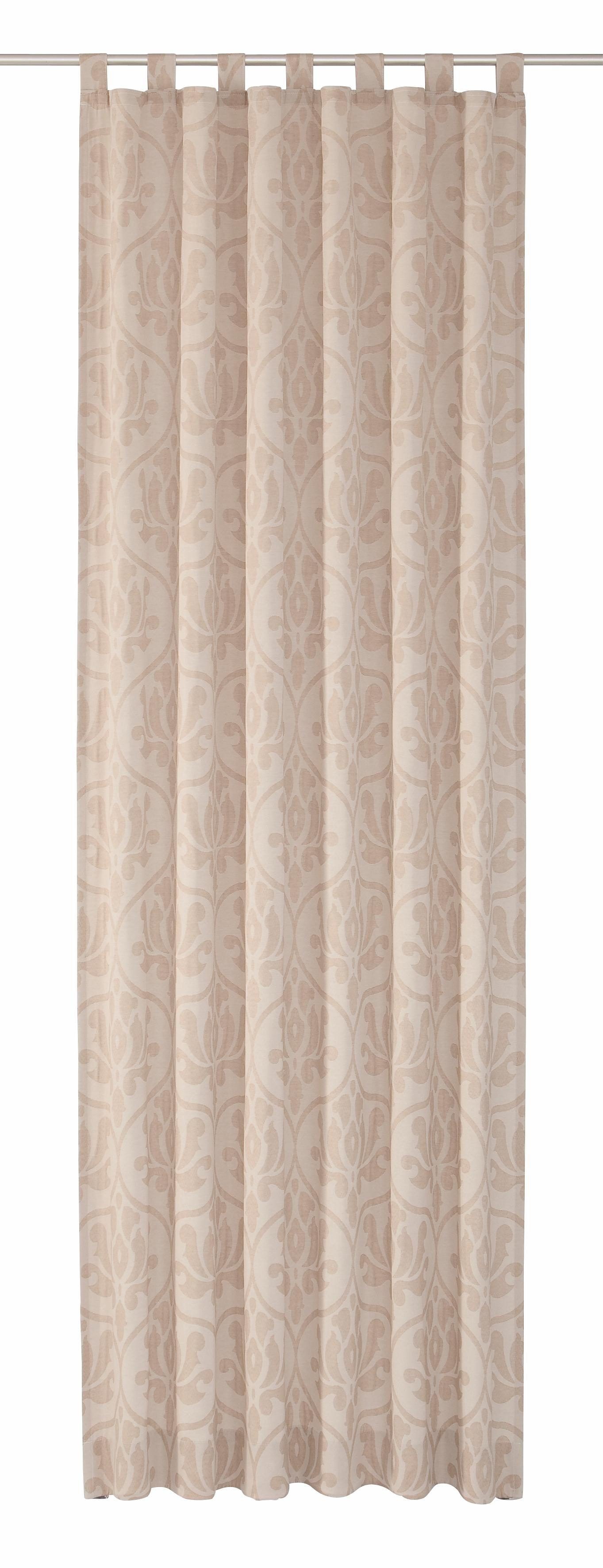 Vorhang Medina, Wirth, Schlaufen (1 St), blickdicht beige