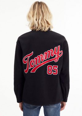 Tommy Jeans Fleecehemd TJM POLAR FLEECE OVERSHIRT mit Logostickereien auf dem Rücken