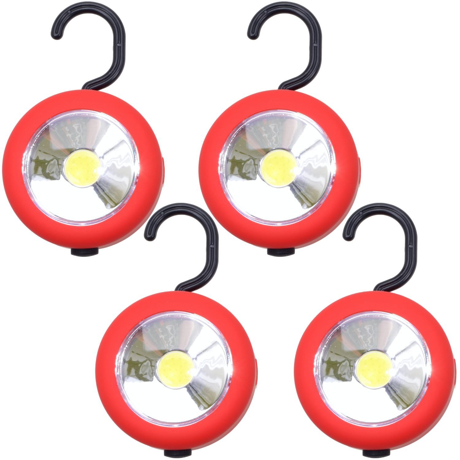 Diedrich Filmer GmbH LED Arbeitsleuchte 4x COB LED Leuchte Magnet Haken Taschenlampe, LED, Arbeitsleuchte Werkstatt Camping Boot Haushalt Handlampe Lampe Licht