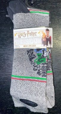 Harry Potter Feinsocken 2x Harry Potter Hogwarts - 2er Pack Socken Erwachsene + Jugendliche Strümpfe Herren und Jungen Gr.39 40 41 42 43 44 45
