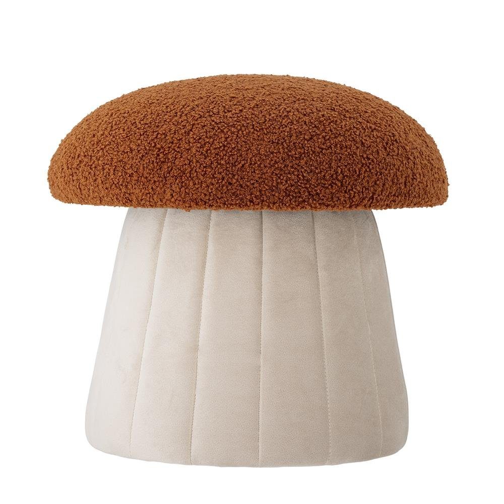 Bloomingville Kinderhocker Bertil Табурети Pilz, 37x35cm Rot Polyester für Kinderzimmer