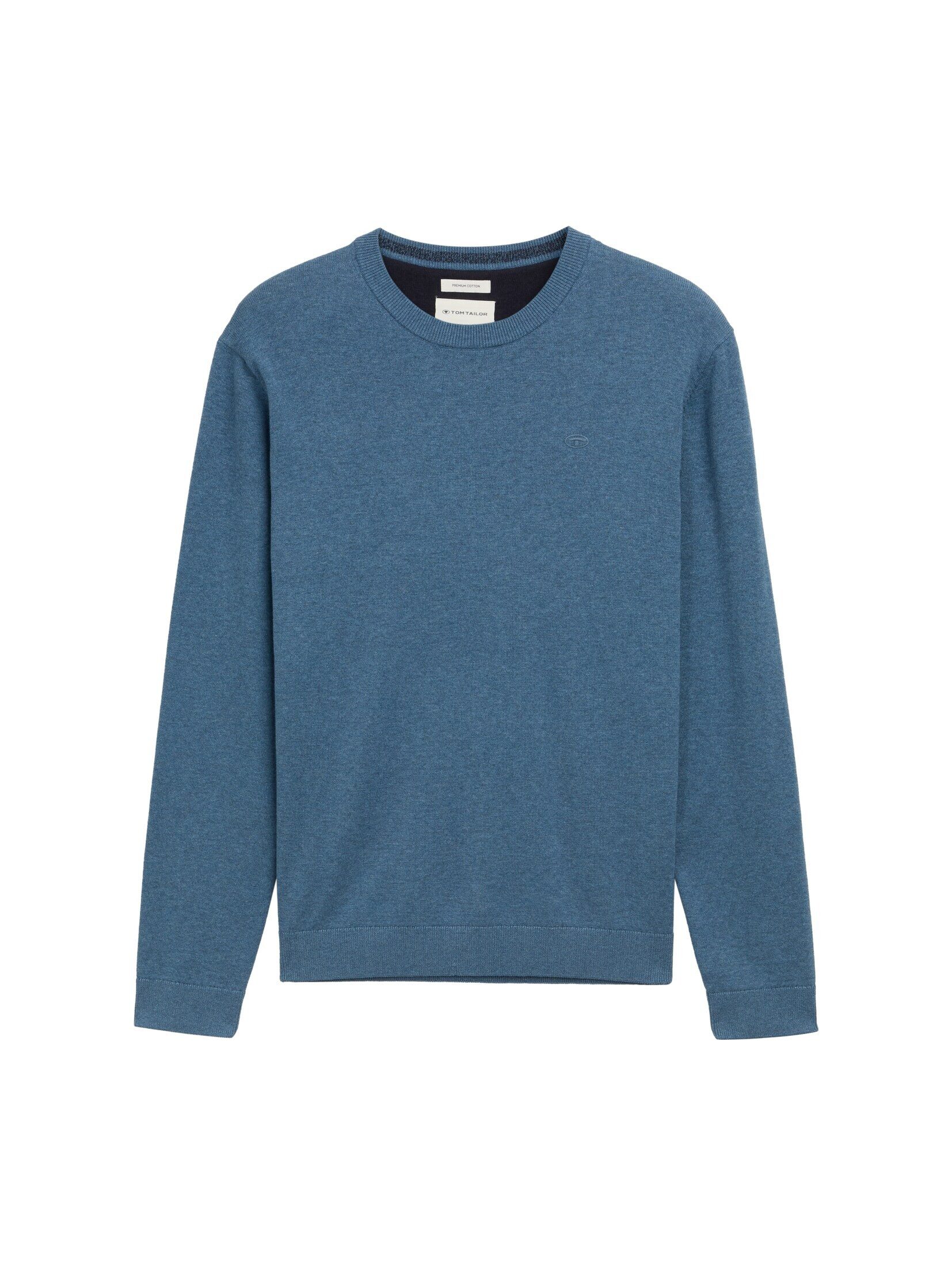 Tom Tailor Herren Rundhals Pullover BASIC CREWNECK KNIT - Relaxed Fit günstig online kaufen