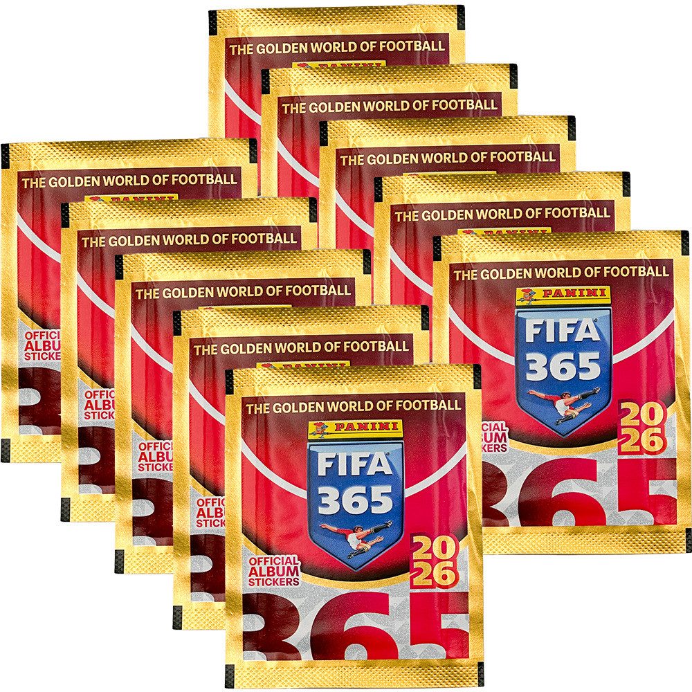 Panini Sammelkarte Panini FIFA 365 - 2026 - Sammelsticker - 10 Tüten