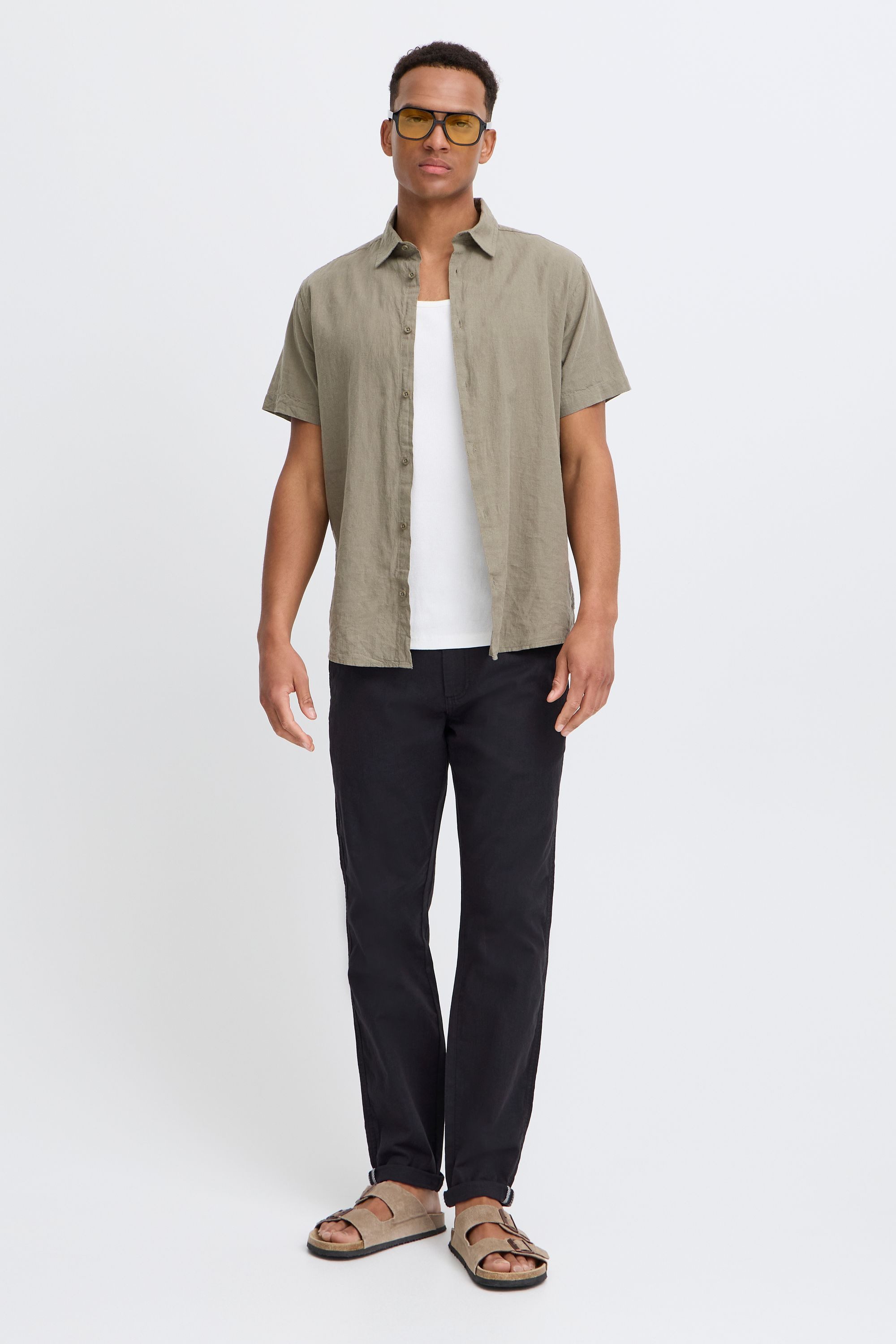 !Solid Leinenhose SDLoran Lange Hose aus Leinen