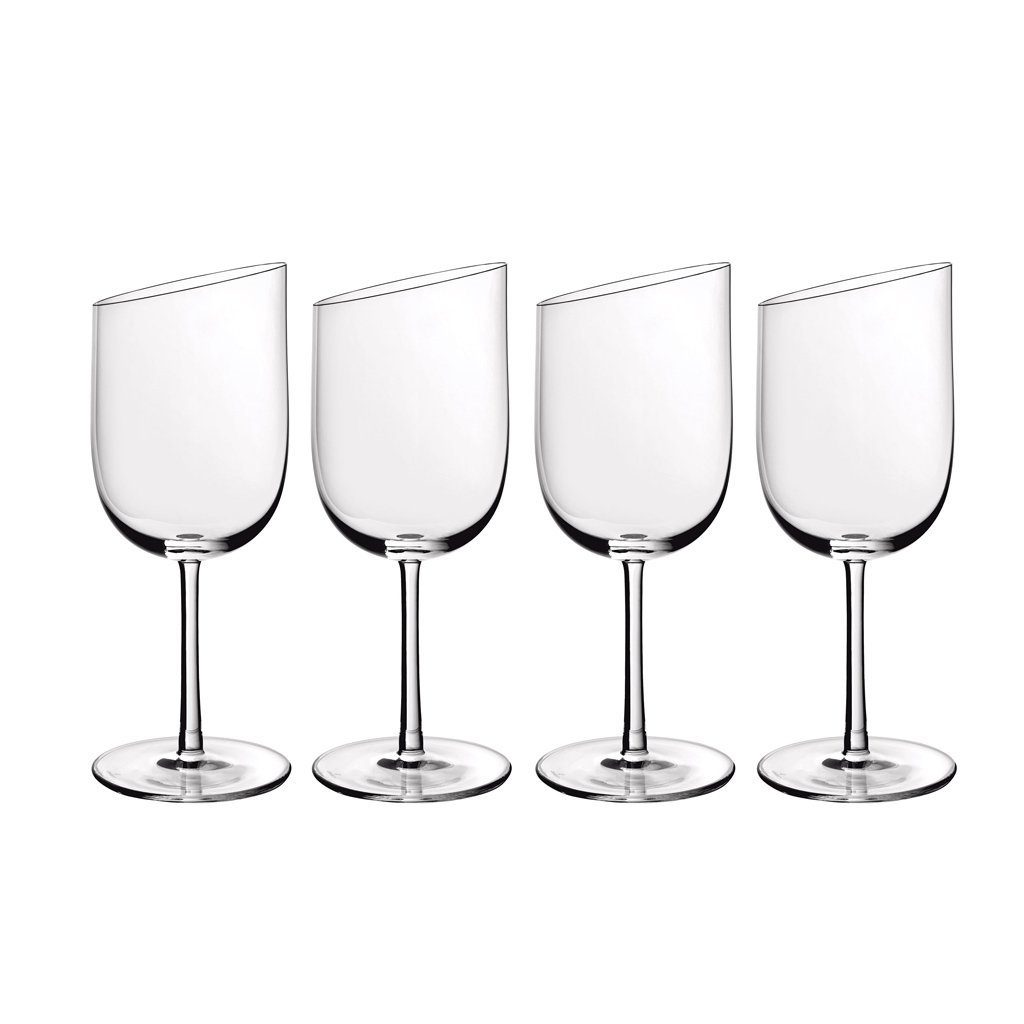 Villeroy & Boch Gläser-Set NewMoon Weißweingläser-Set, 300 ml, 4-teilig, Glas