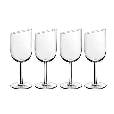 Villeroy & Boch Gläser-Set NewMoon Weißweingläser-Set, 300 ml, 4-teilig, Glas
