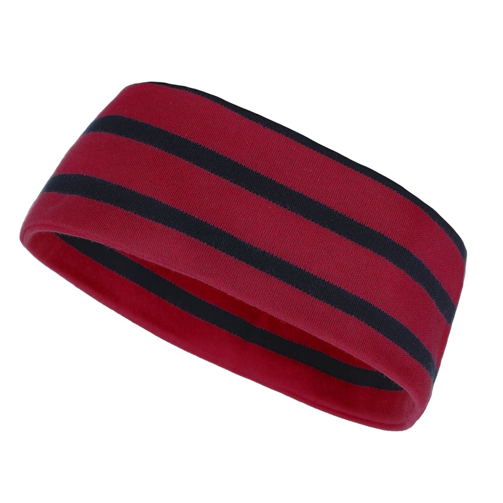 modAS Stirnband Unisex Kopfband Maritim für Kinder und Erwachsene zweilagig Baumwolle (31) rot / blau | Stirnbänder