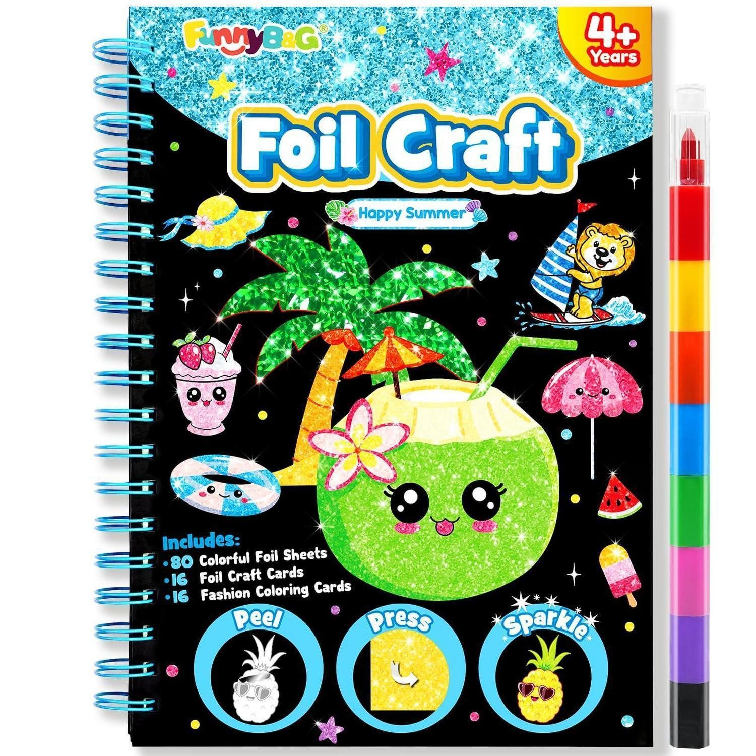 LuxusKollektion Kreativset Foil Art Bastelset Kinder Kreativ Spielzeug