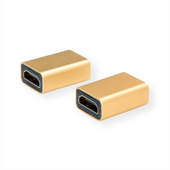 ROLINE GOLD HDMI-Kupplung Buchse - Buchse Audio- & Video-Adapter HDMI Typ A Weiblich (Buchse) zu HDMI Typ A Weiblich (Buchse)