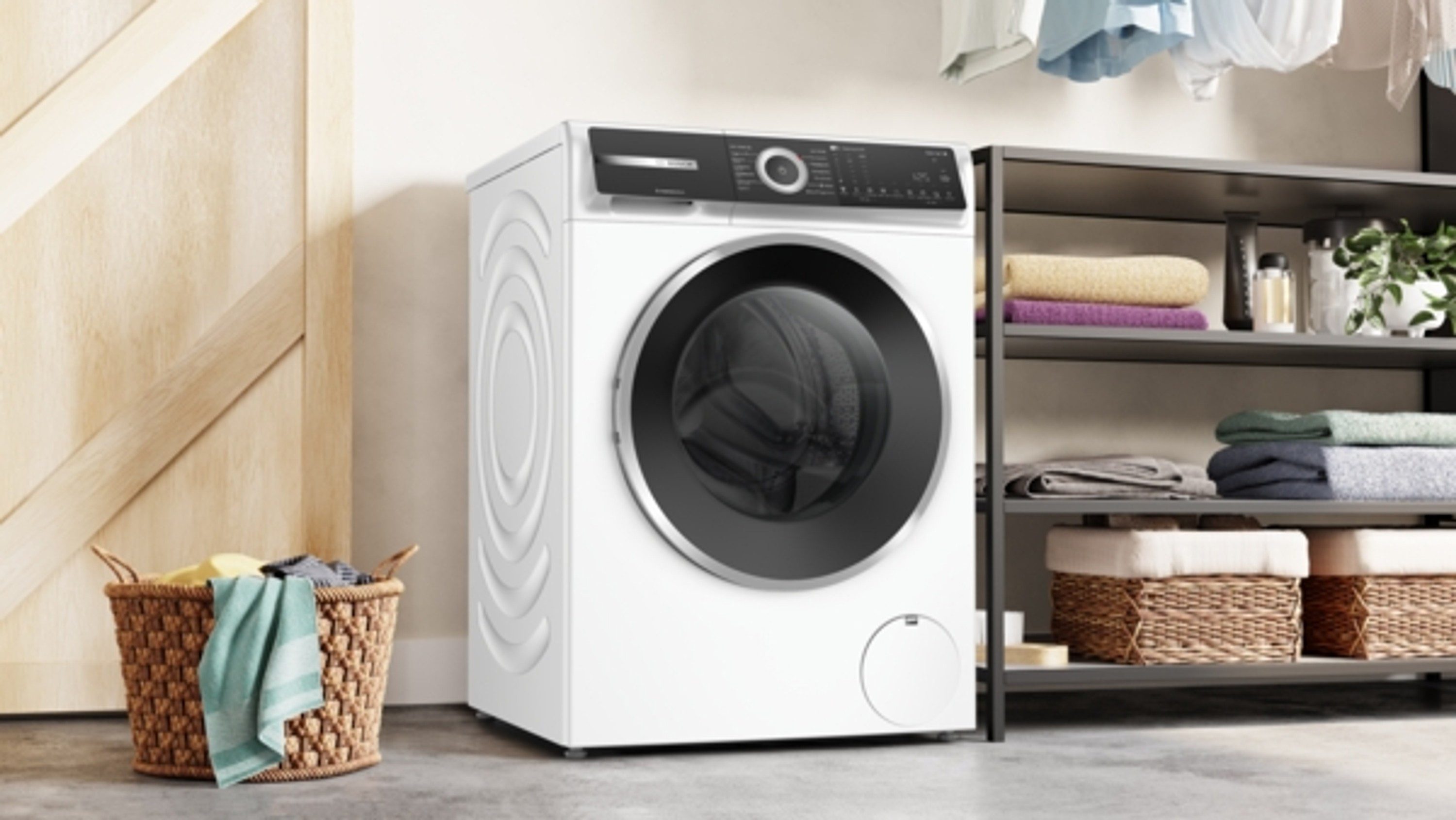 BOSCH Waschmaschine 6 WGH244MH0, 9 kg, 1400 U/min, Eco Silence Drive, AquaStop, Nachlegefunktion
