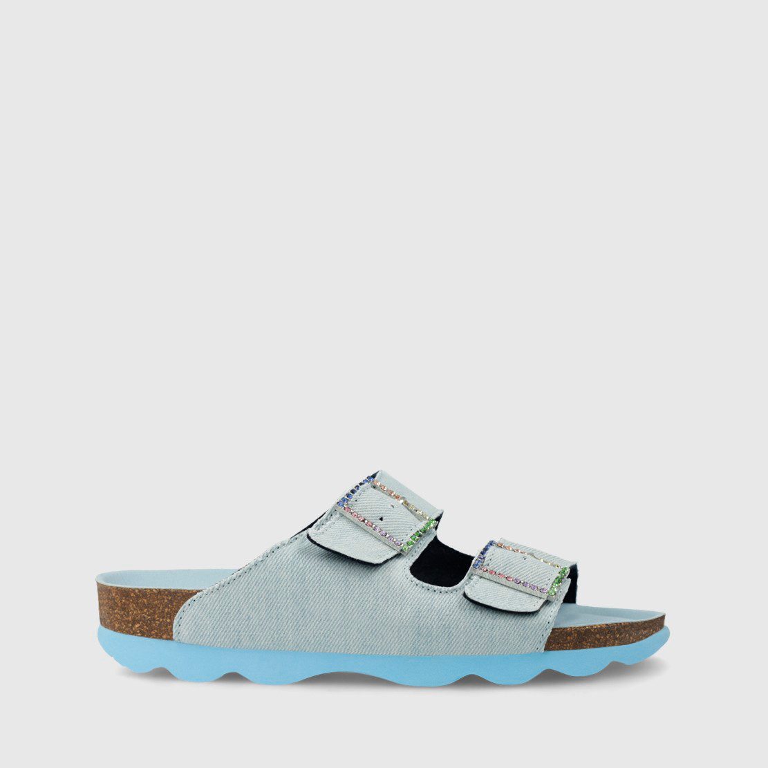 LODI LOVE Bidu Tejano Denim Pantolette zum Schlupfen