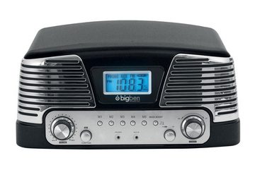 BigBen Kompakt-Anlage mit Plattenspieler Radio Audio-System (Stereo Verstärker, Radio, Display, AUX)