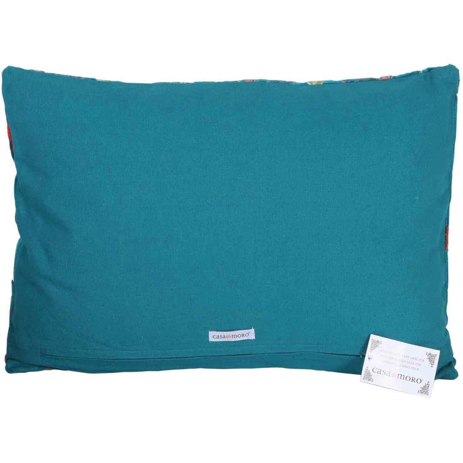 Casa Moro Dekokissen Samt Kissen Jolina 48x30 mit Blumen & Schmetterlingen bestickt, Kissenhülle mit Füllung