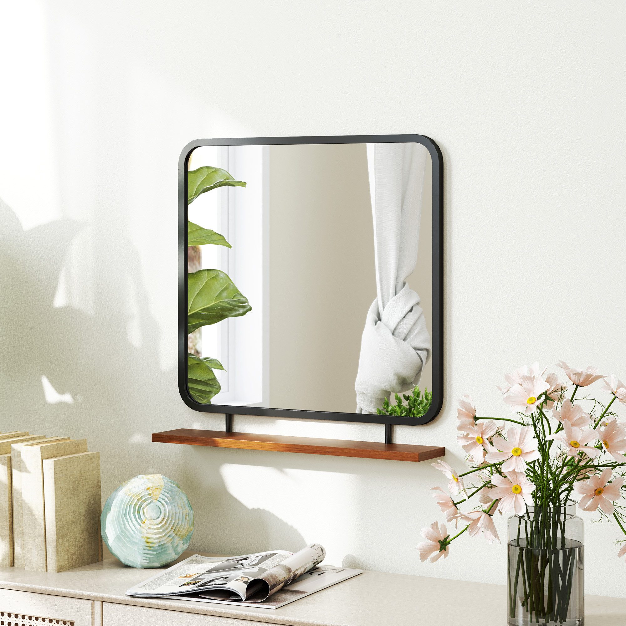 HOMCOM Wandspiegel 54,5 x 50,5 cm günstig online kaufen
