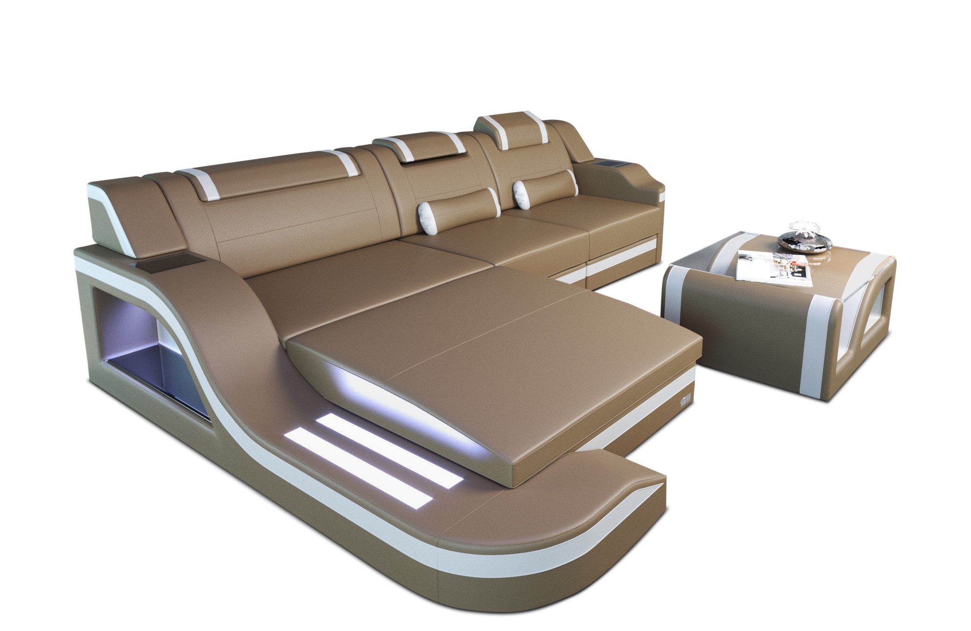 Sofa Dreams Ecksofa Ledersofa Palermo L günstig online kaufen