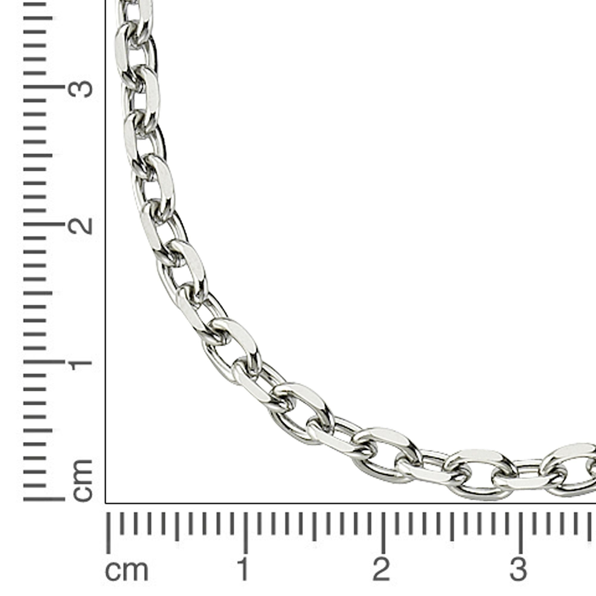 Zeeme Collierkettchen Edelstahl Ankerkette 4mm breit – Bild 3 von 5
