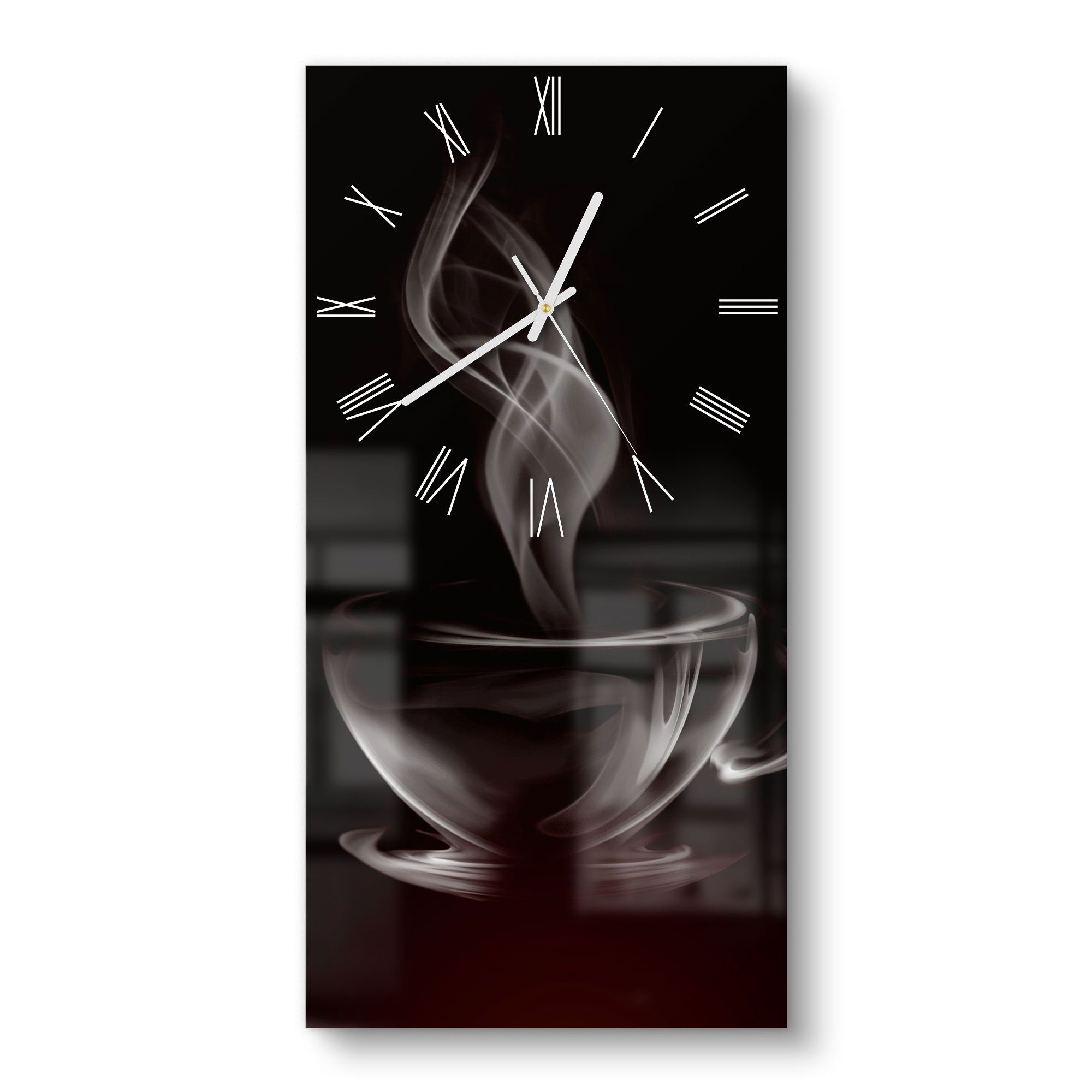 DEQORI Wanduhr 'Tasse aus Kaffeedampf' (Glas günstig online kaufen