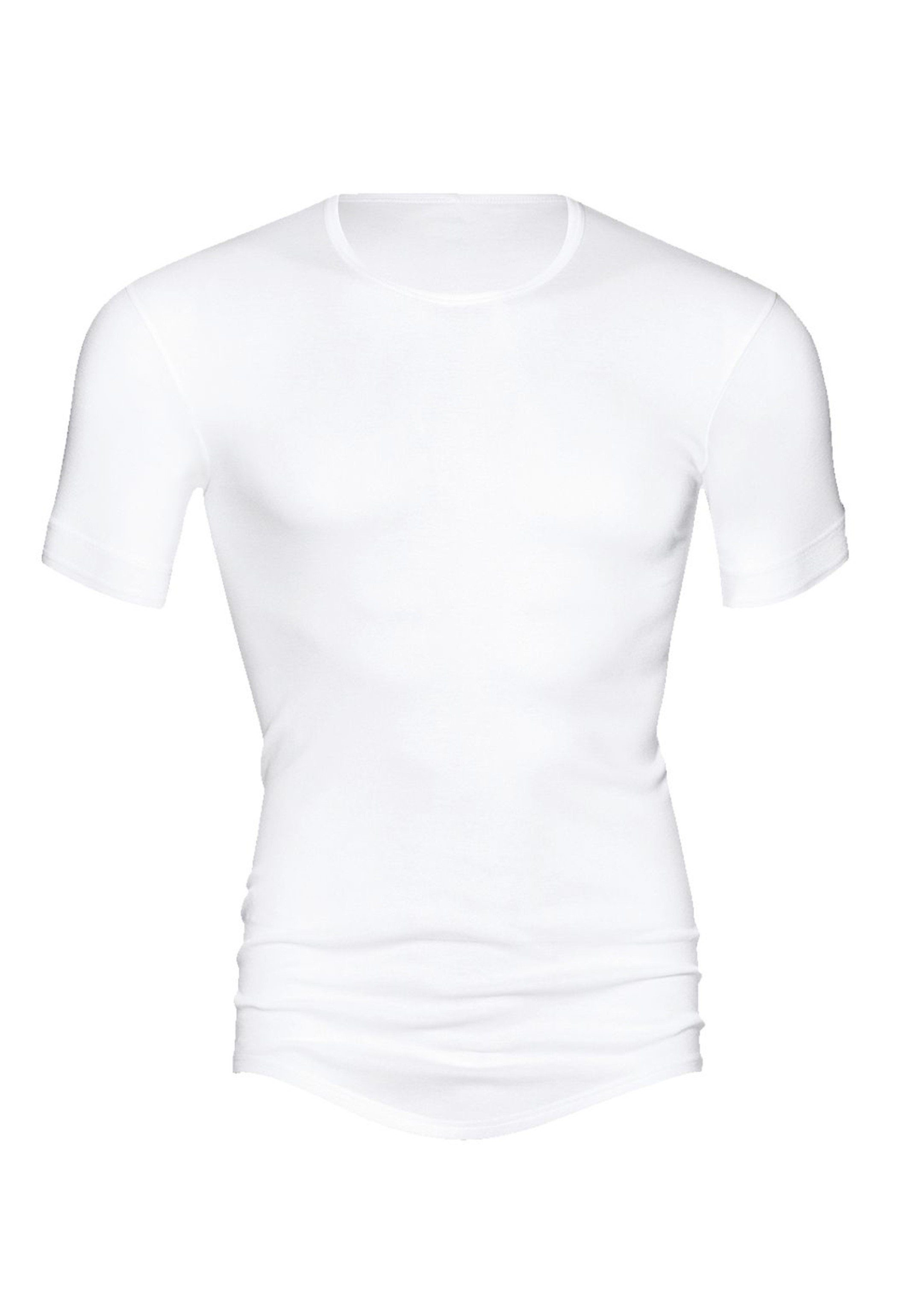 Nähte - - auftragende Kurzarm / Noblesse Unterhemd (1-St) Mey Unterhemd Baumwolle Ohne Shirt