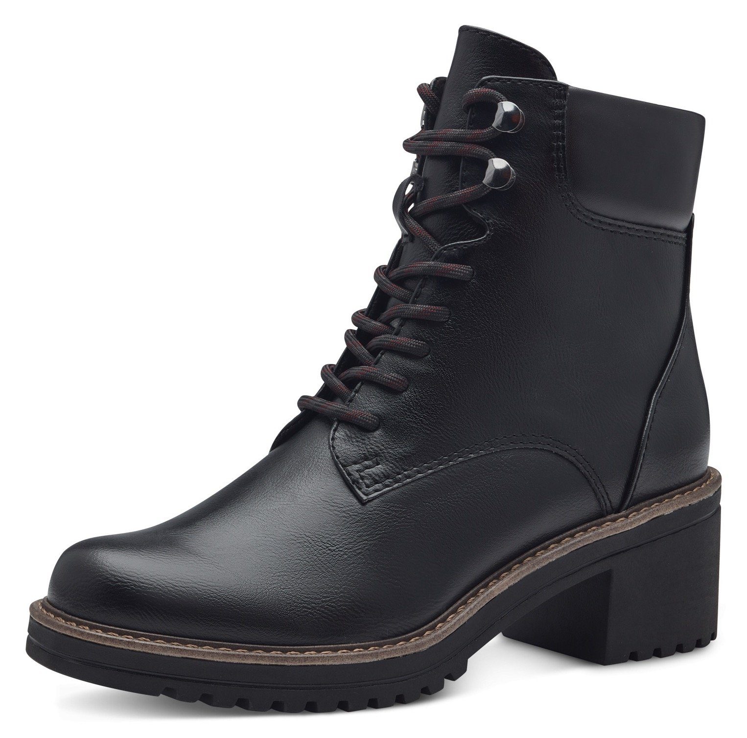 MARCO TOZZI Schnürstiefelette, Blockabsatz, Schnürboots, vegane günstig online kaufen