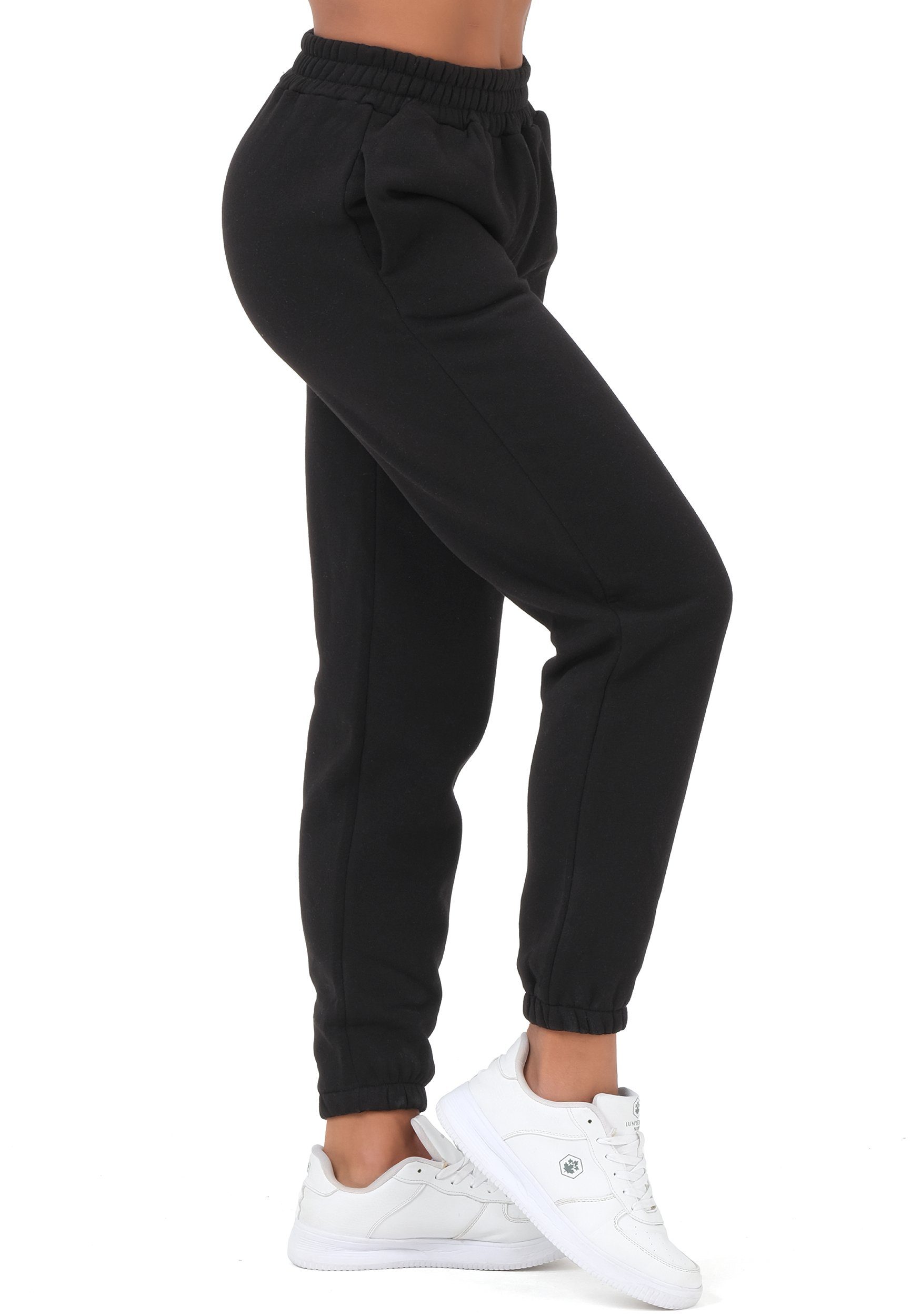 Smith & Solo Jogginghose Jogginghose Damen Winter, Sporthose Premium Sweathose (1-tlg) Baumwolle