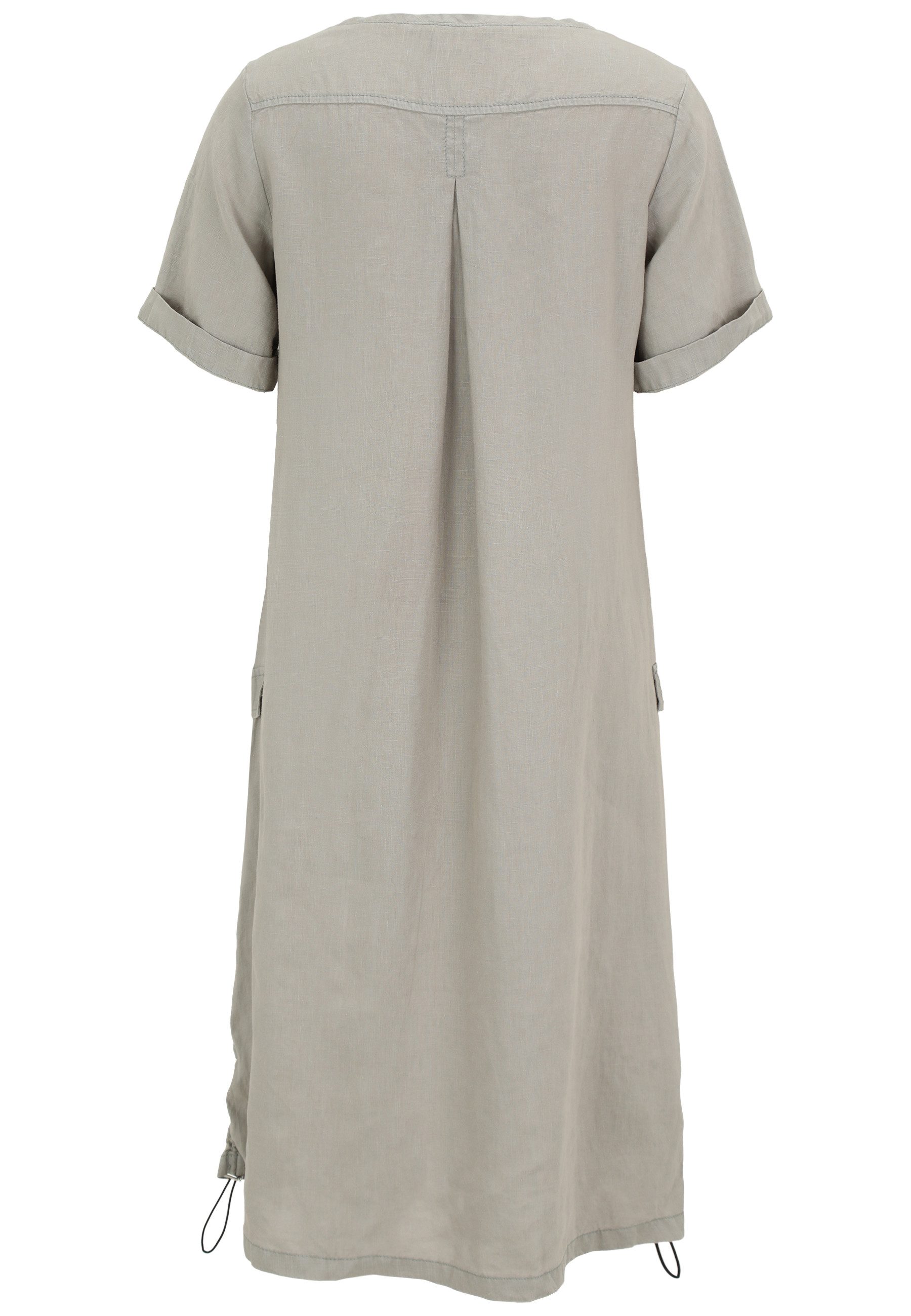 Doris Streich Sommerkleid mit kontrastfarbenen Nylon-Einsätzen
