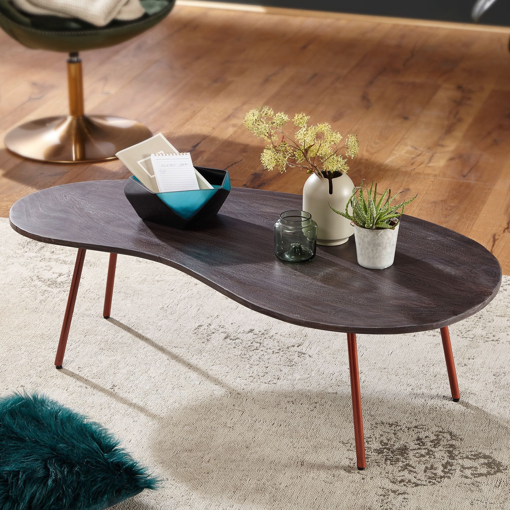 Wohnling Couchtisch WL5.618 (5x63 cm Akazie günstig online kaufen