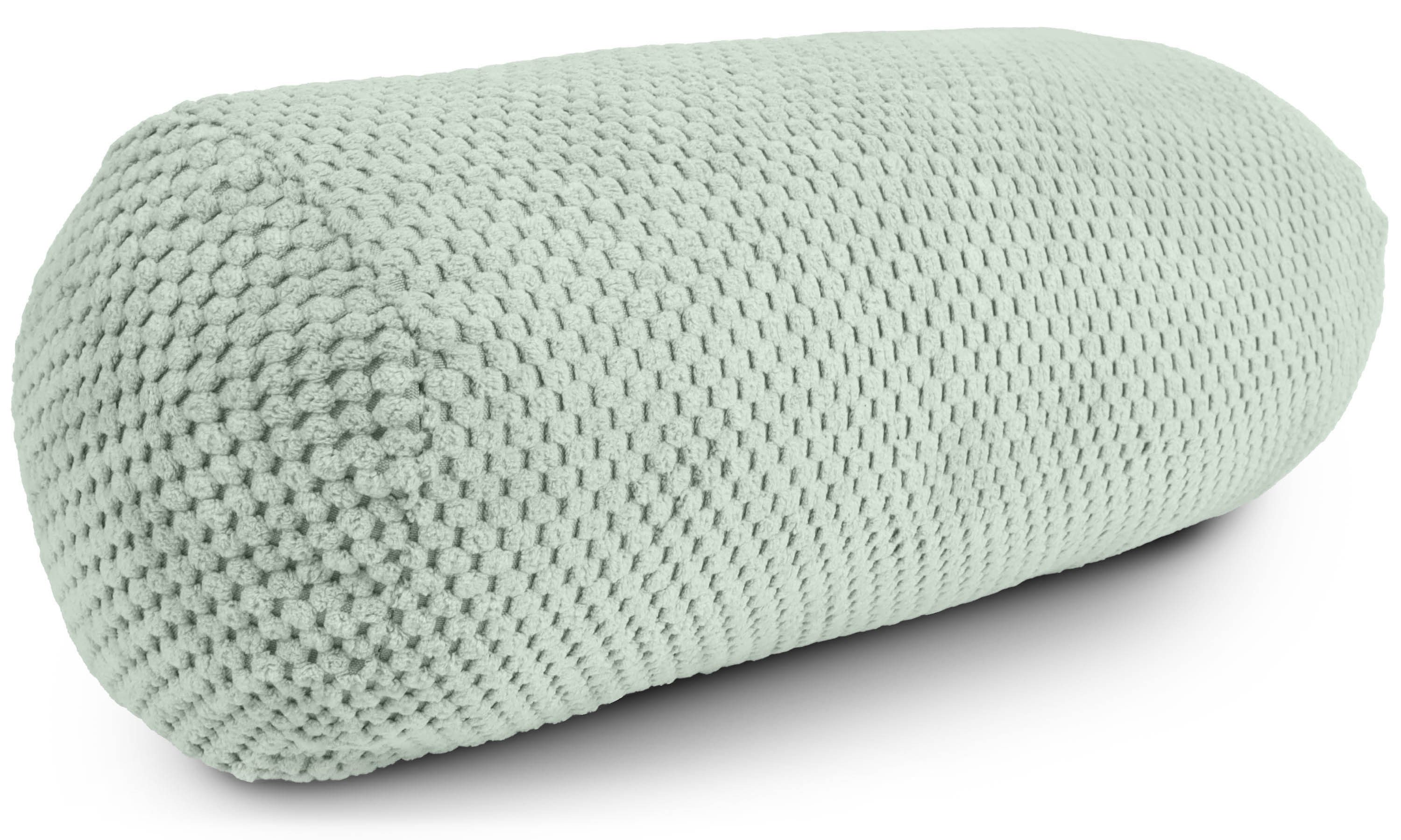 Amilian Nackenrolle 15x40 cm Nackenrollenbezug & Bettrolle - weiche Kissenrolle XXL, Kissen mit Bezug, Bettrolle mit abnehmbarem Bezug, abnehmbar, formstabil, waschbar 30°C