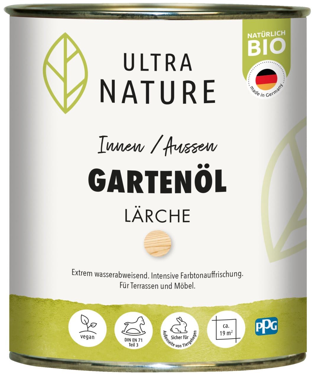 ULTRA NATURE Hartholzöl Ultra Nature Garten Öl 750 ml lärche