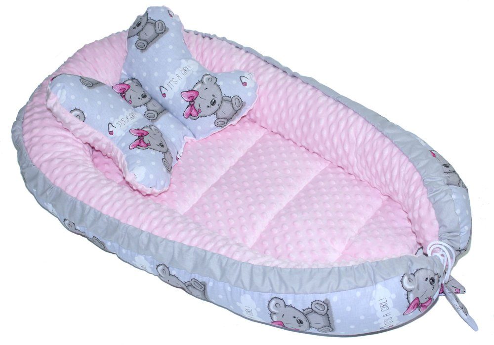 Primawela Bettnestchen Baby MINKY Nestchen Kokon Kuschelnest Kissen Decke S günstig online kaufen
