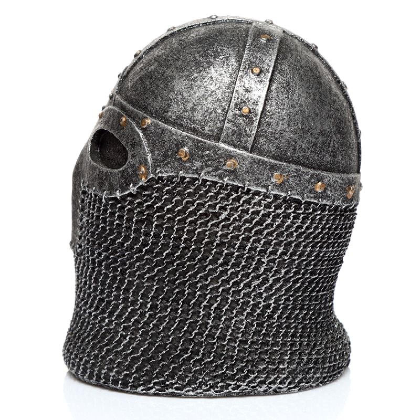 Helm Mittelalterlicher Ritter Stück) Puckator (pro Figur Dekofigur Kettenhemd