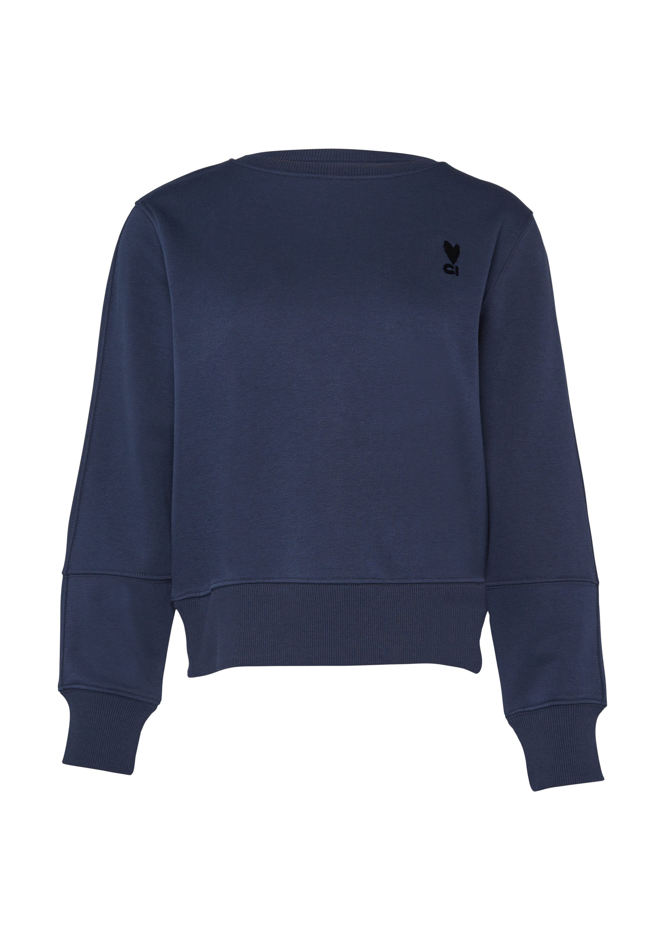 comma Sweatshirt Sweatshirt Sweatshirt im Relaxed Fit mit Stickerei günstig online kaufen