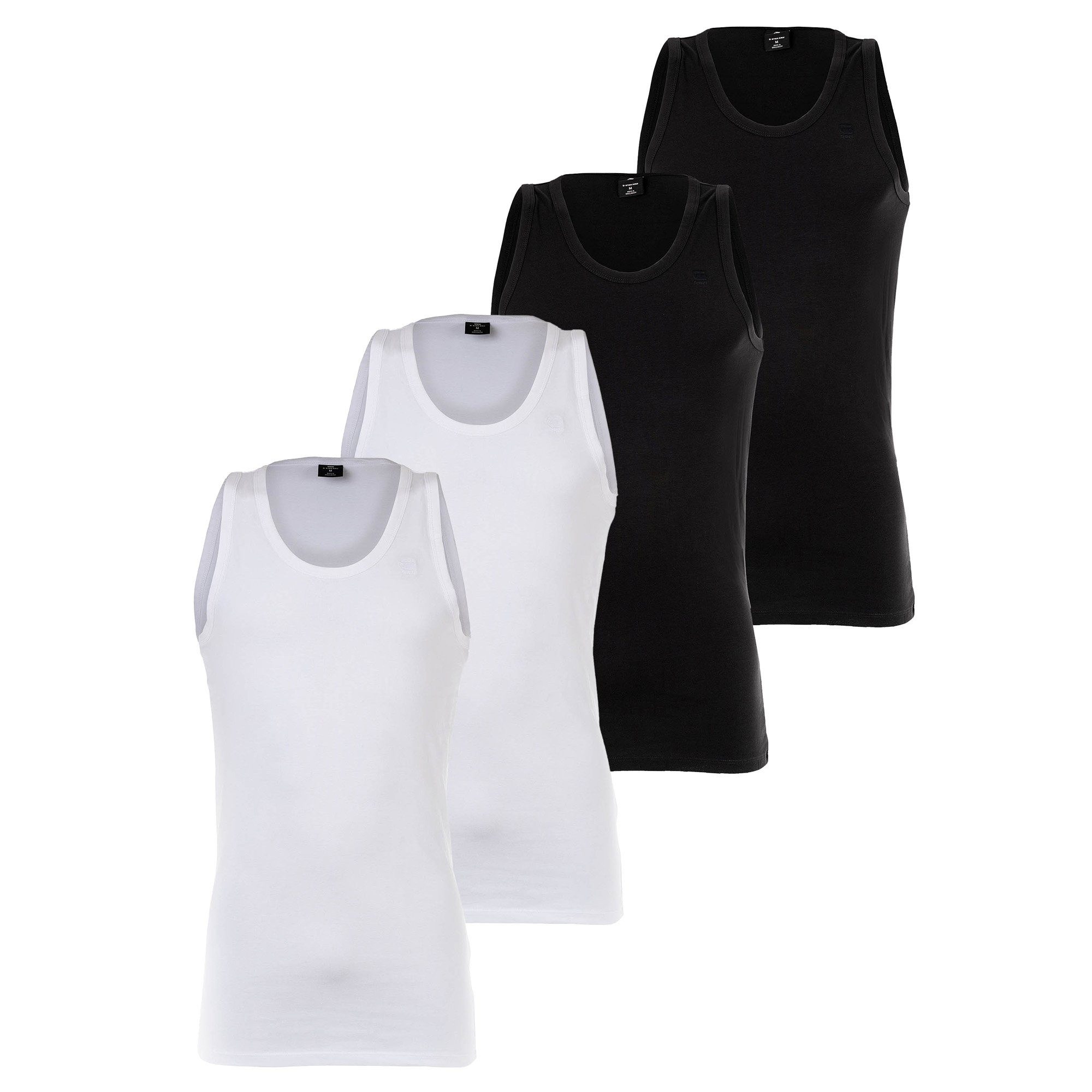 Unterhemd Herren Unterhemd 4er Pack Baumwolle