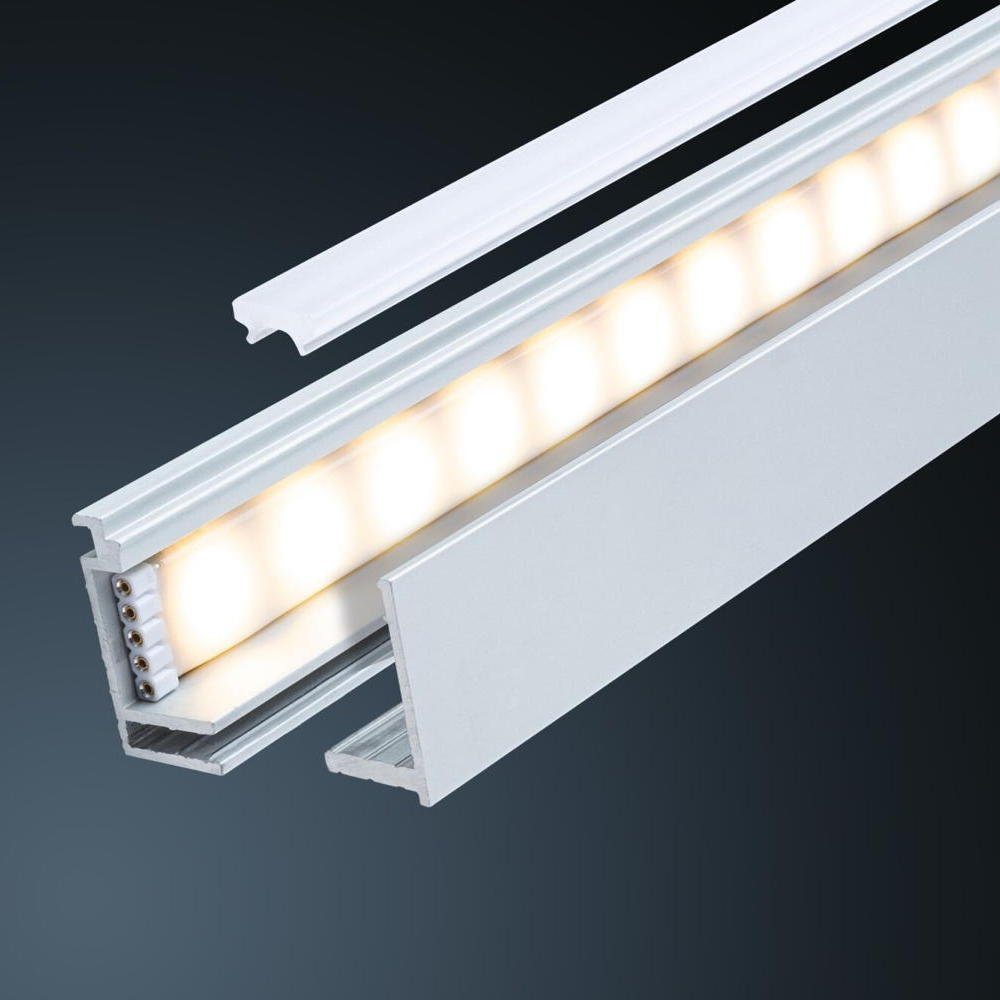 Einbauprofil in 1-flammig, Aluminium 1000x24mm, Streifen LumiTiles LED Profilelemente LED-Stripe-Profil Paulmann