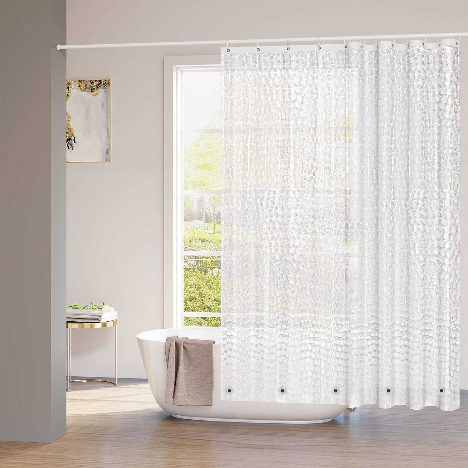 Woltu Duschvorhang Breite 120 cm (1-tlg), günstig online kaufen