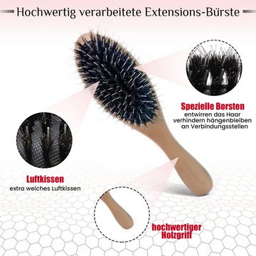 hair2heart Echthaar-Extension Bürste für Extensions - Holz