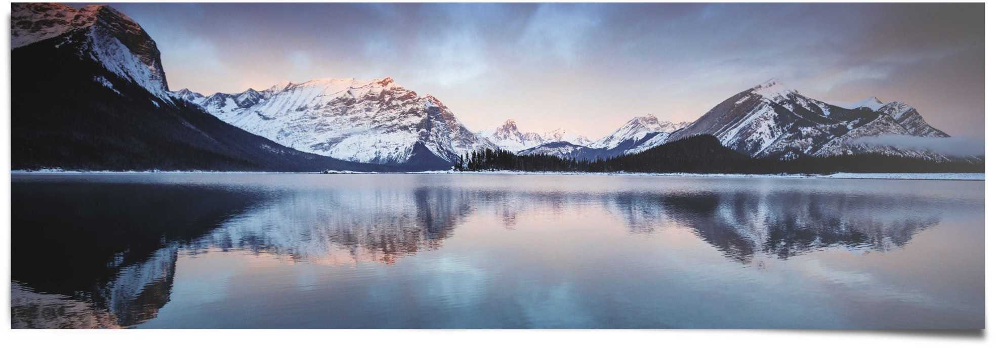 Poster Sonnenaufgang Bergsee