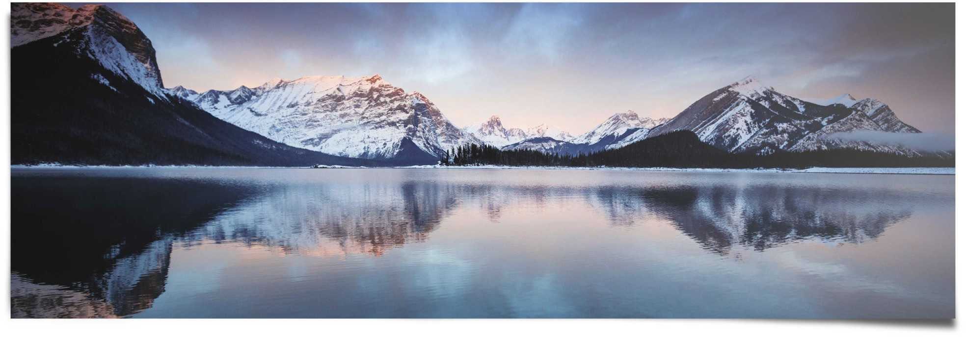 St) Poster (1 Reinders! Sonnenaufgang Bergsee,