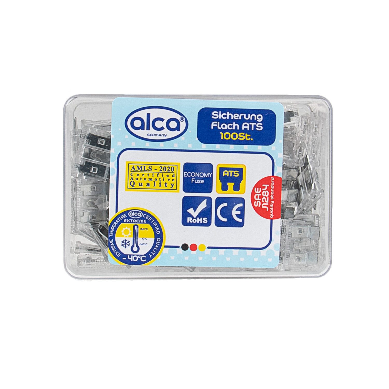 alca Flachstecksicherungshalter Flach-Sicherungen 25 A; 100 St. Economy Box