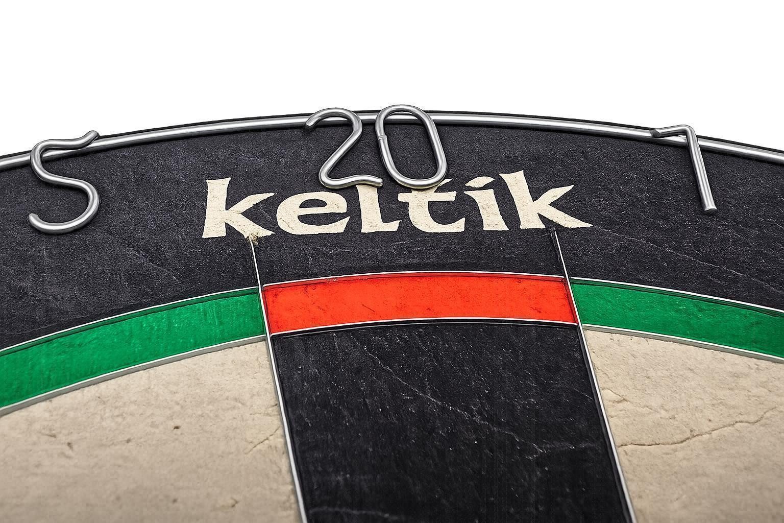 Keltik Dartscheibe Keltik Steeldart Set Dartscheibe Dartboard und Dartmatte, (1-tlg)