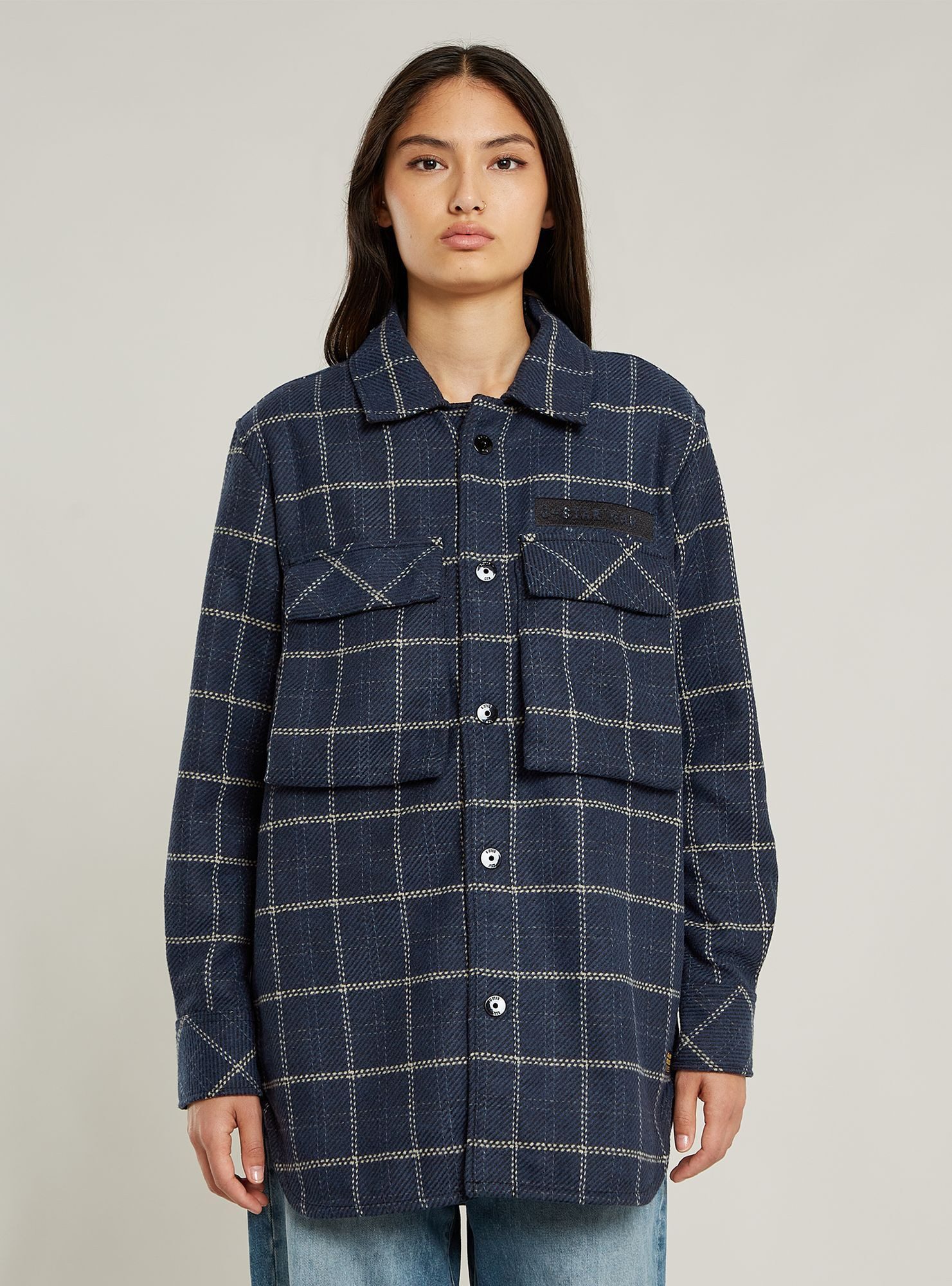 G-STAR Langarmshirt Regular Boyfriend Overshirt