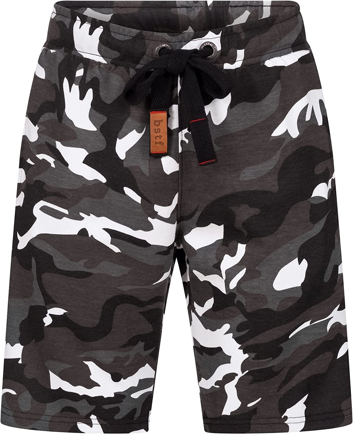 Wyld Bermuda Grau Hose Baumwolle aus Shorts Herren Kurze Shorts Basisstoff Camo