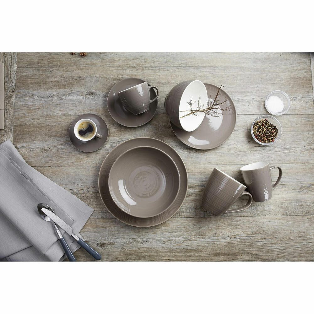 Ritzenhoff & Breker Tasse Suomi Braun 550 ml, Porzellan