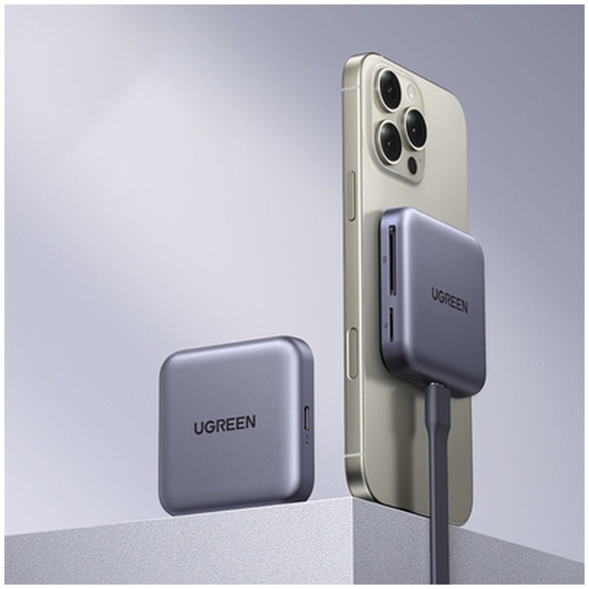 UGREEN Ugreen Magnetischer Speicherkartenleser 100 W PD 3 in 1 Smartphone-Ladegerät