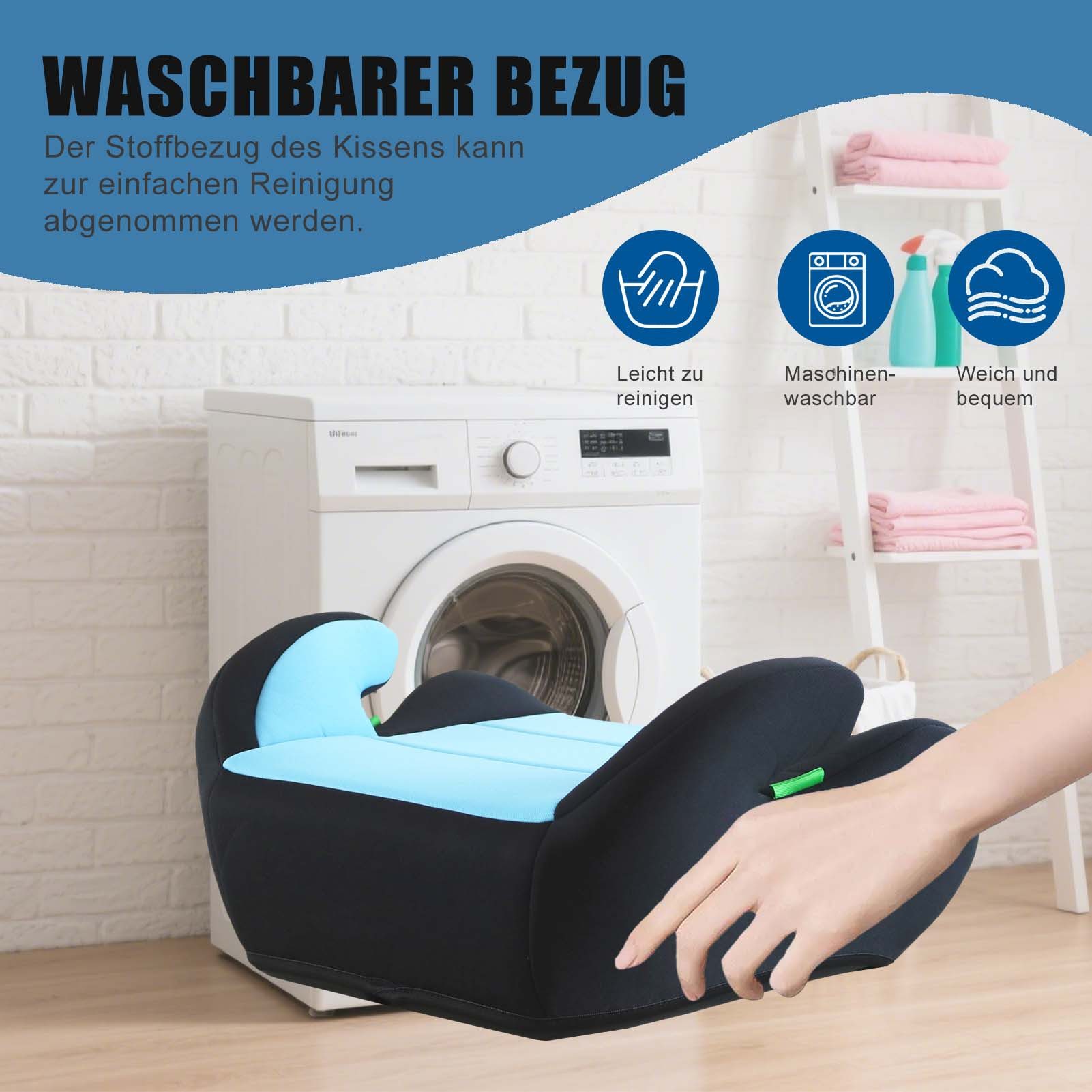 Bemesu Kindersitzerhöhung Kindersitzerhöhung ECE R129/03 Sitzerhöhung für Kinder von 125–150cm, ab: ab 6 Jahre oder 125cm Körpergröße, bis: bis 12 Jahre oder 15 – Bild 5 von 5