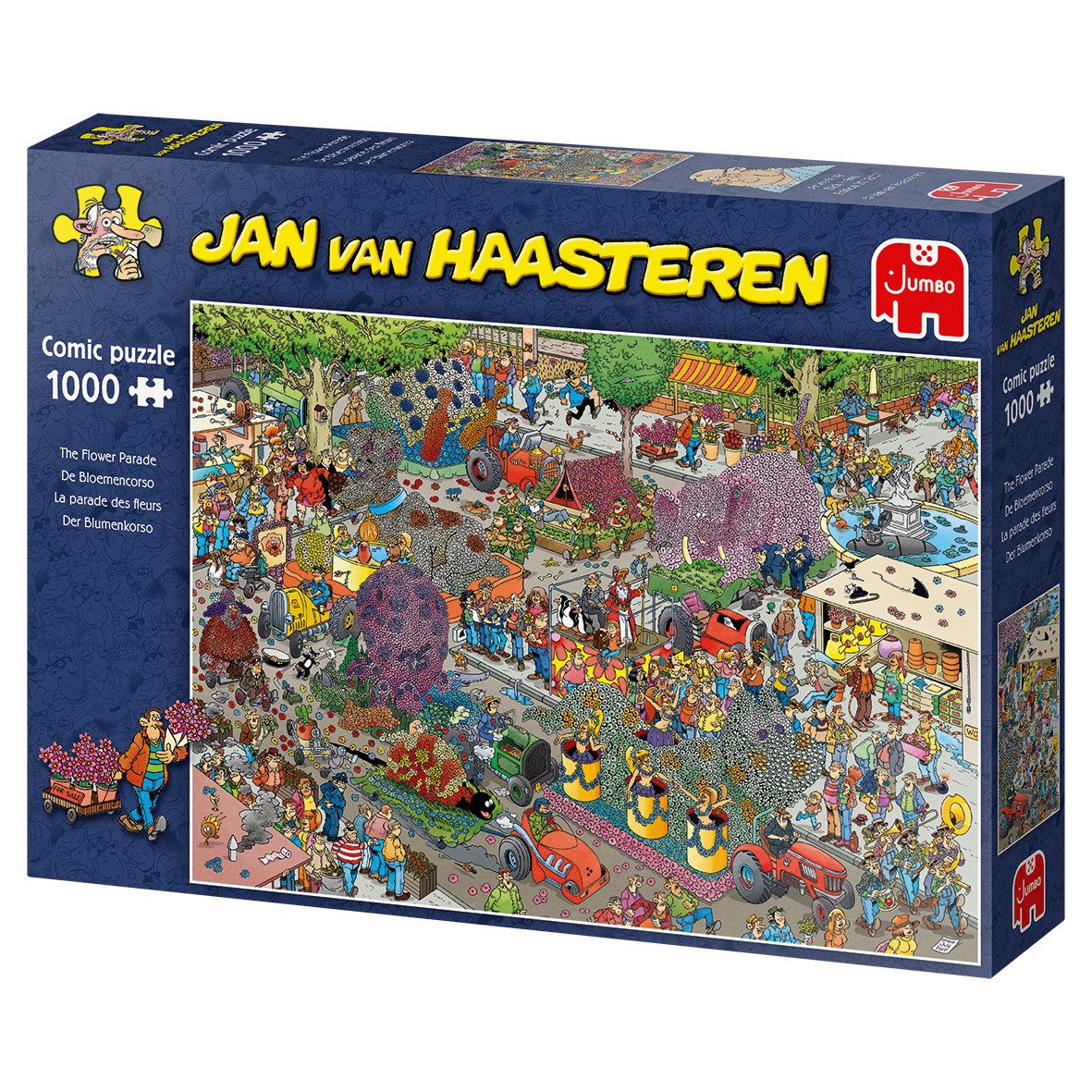 Jan van Haasteren Puzzle JUMBO 19071 Jan van Haasteren Der Blumenkorso 1000 Teile Puzzle, 1000 Puzzleteile
