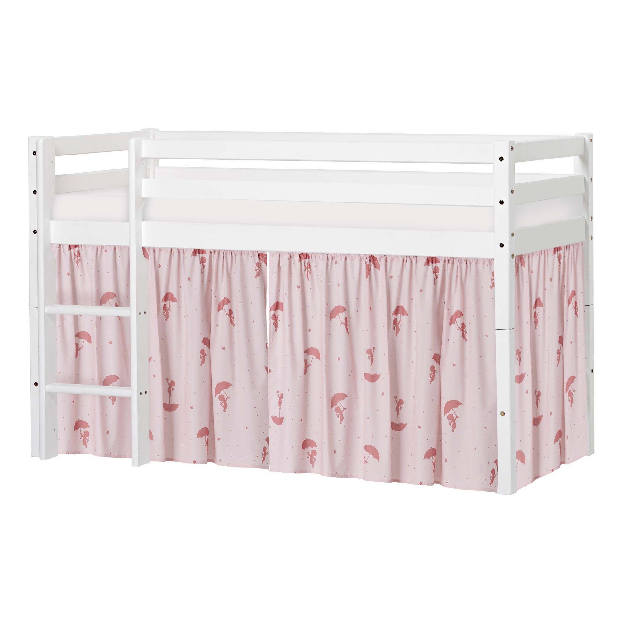 Hoppekids Spielbett ECO Dream, Hochbett, teilbar in 2 Einzelbetten, Massivholz, wahlweise in 2 Größen und 4 Farben, Matratze wählbar