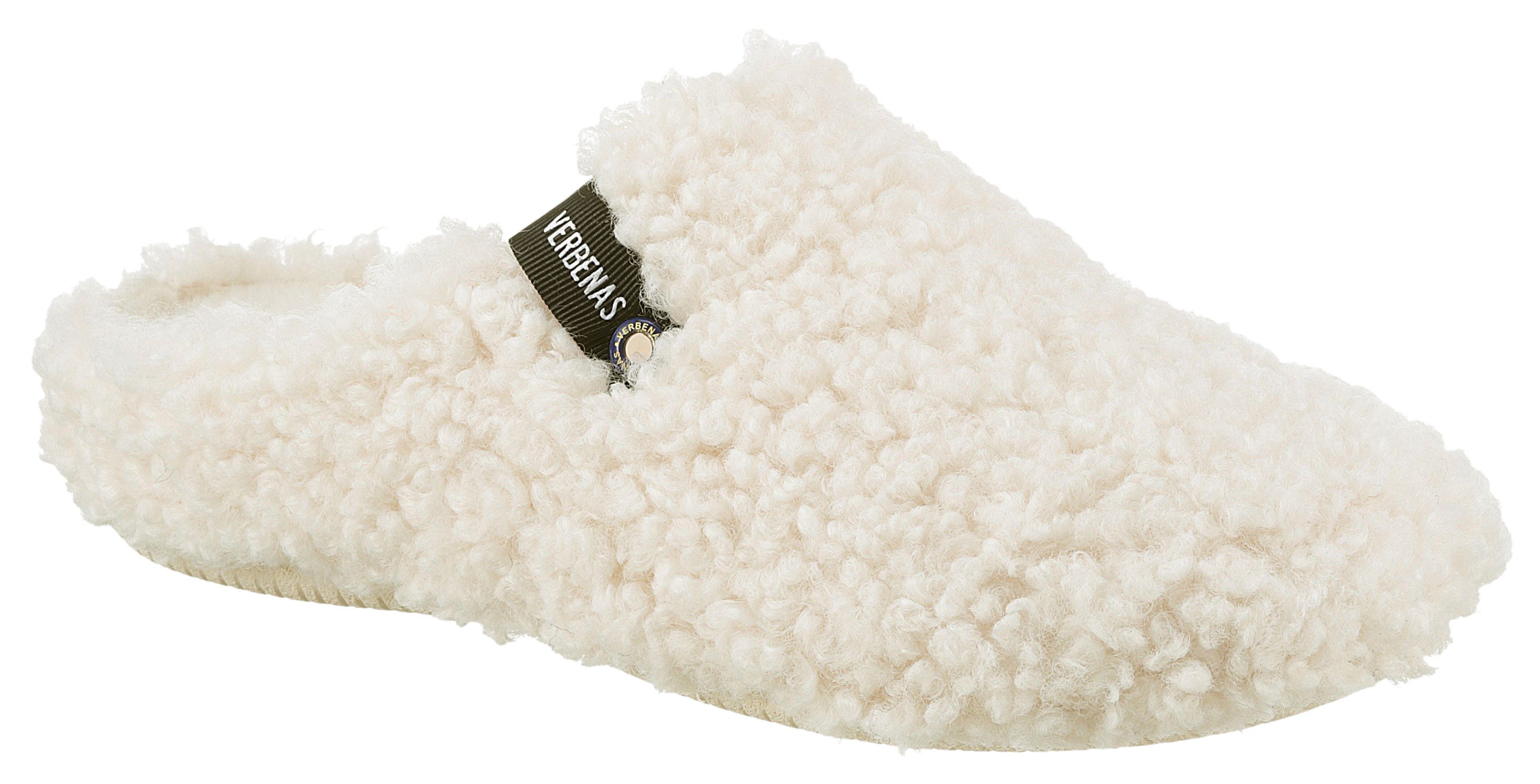 VERBENAS Pantoffel, Hausschuh, Homeslipper, Clog in kuscheliger Optik