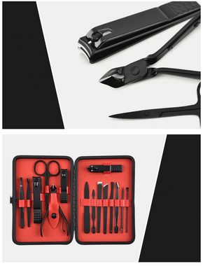 Friseurmeister Maniküre-Kosmetik-Etui Manikür-Set mit Aufbewahrungstasche, Manikür-Set mit Aufbewahrungstasche