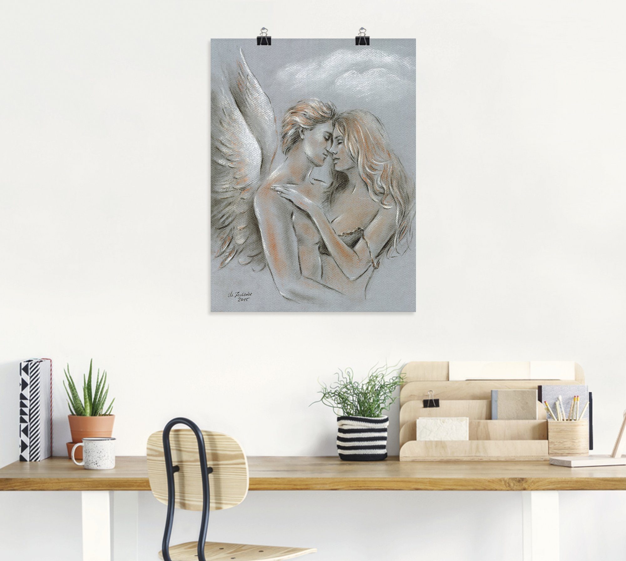Artland Wandbild Engel auf Erden, klassische Fantasie (1 St), als Leinwandbild, Poster in verschied. Größen