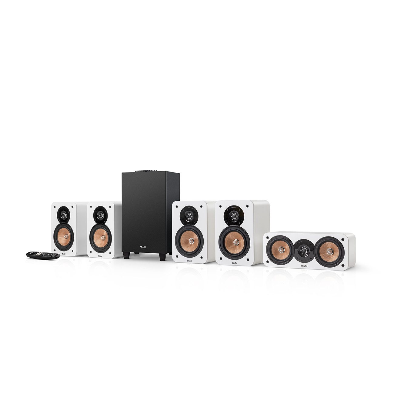 Teufel ULTIMA 20 CONCEPT Surround "5.1-Set" Lautsprechersystem (Bluetooth 5.0 AAC aptX, 120 W, Integrierter AV-Receiver mit Bluetooth 5.0)